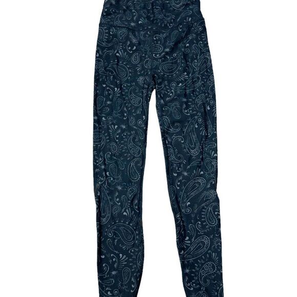 Sweaty Betty Zero Gravity Blue Leggings Paisley Compression High Rise Size XS - Picture 2 of 9